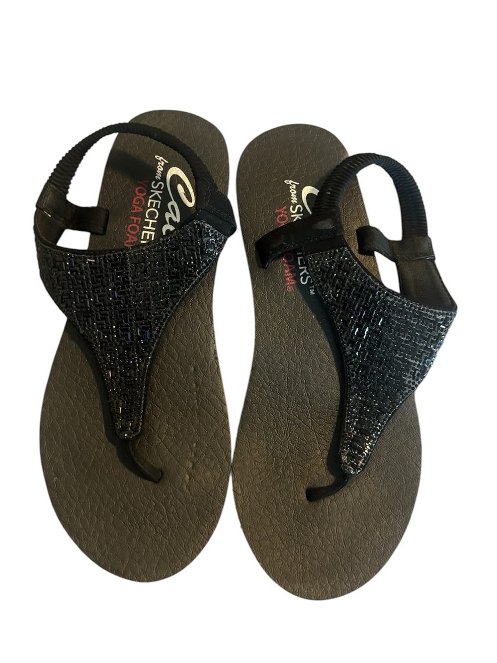 Skechers Meditation Rockstar T-strap Sandals